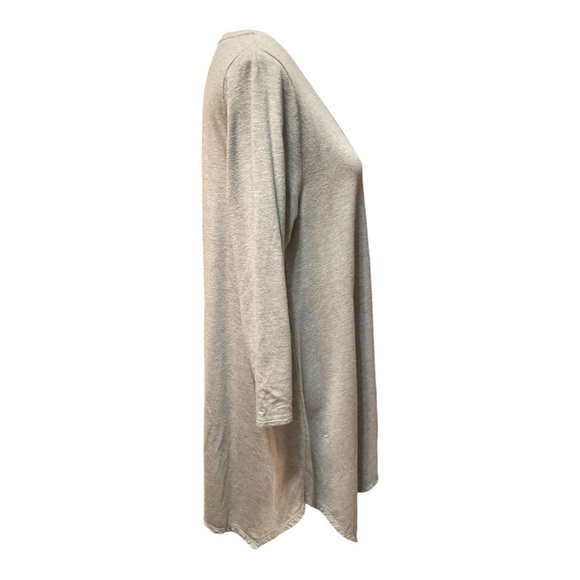 Garnet Hill Pop Over Knit Tunic Gray Size L - Picture 3 of 8